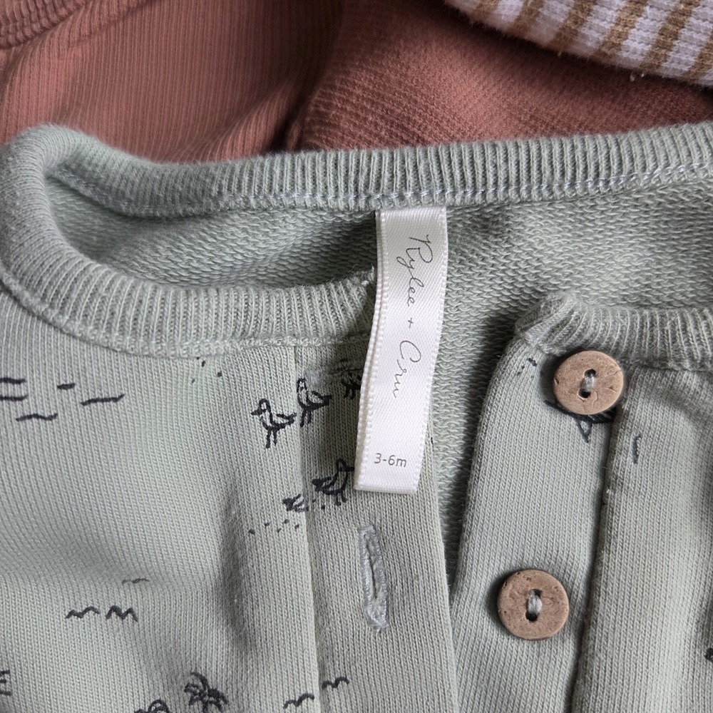 Quincy Mae Organic‎ Cotton Baby Bundle 0-3m + 3-6m Neutral Set - Picture 4 of 12